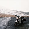 Mid Wales and a snowy road over the mountains